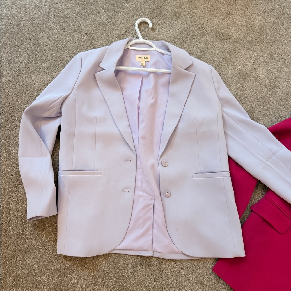 Open Edit Lilac Tailored Blazer